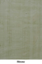 Olive tussar silk wedding saree