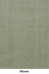 Olive tussar silk wedding saree