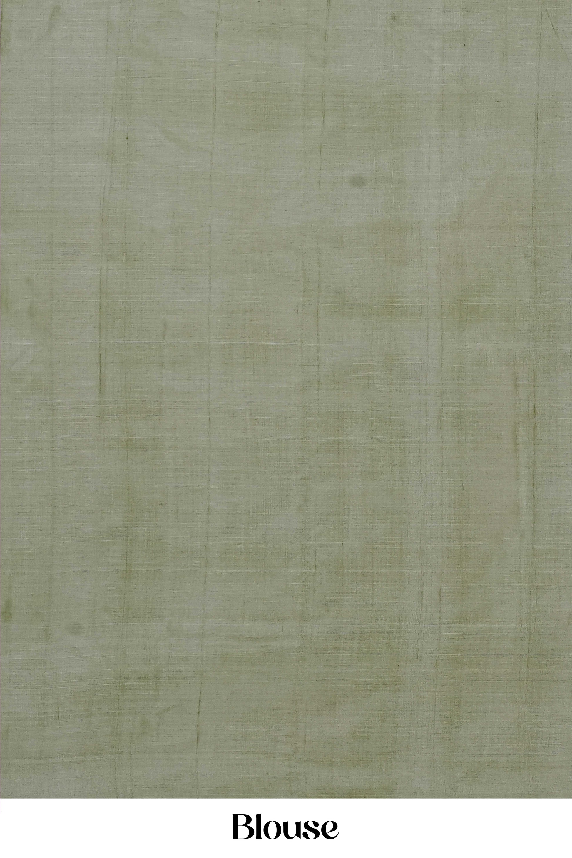 Olive tussar silk wedding saree
