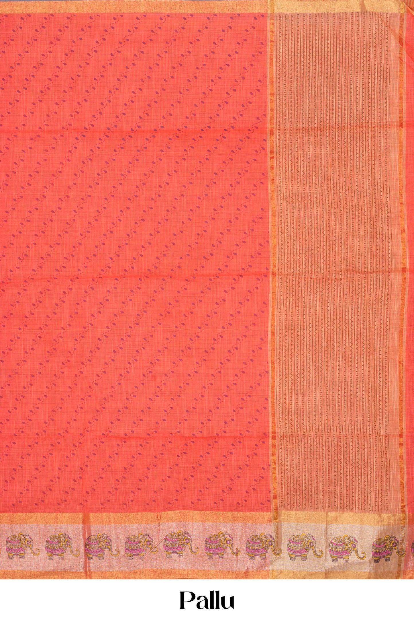 Orange Chirala Cotton Saree Collection