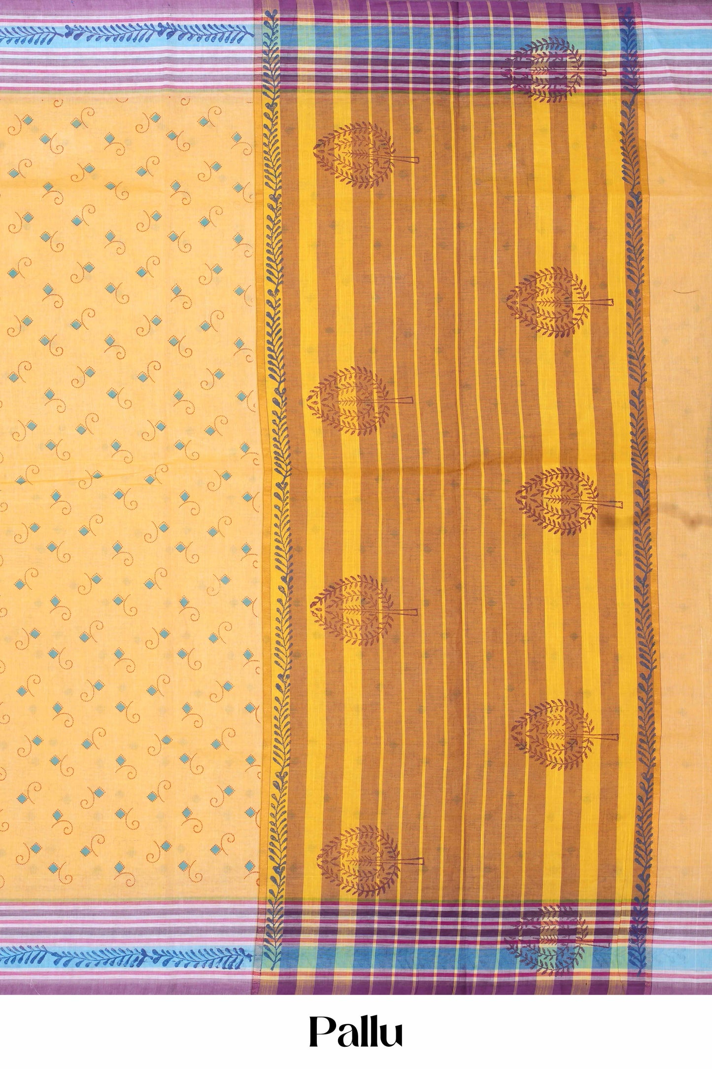 Orange Chirala cotton saree