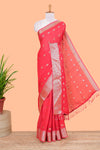 Orange airy mallow fabric
