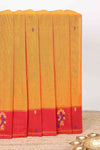 Orange butta kanchi cotton saree