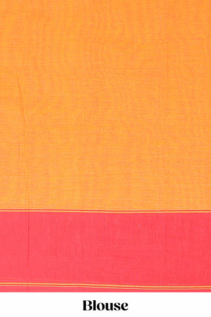  Orange casual kanchi cotton saree