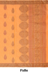  Orange kanchi cotton saree