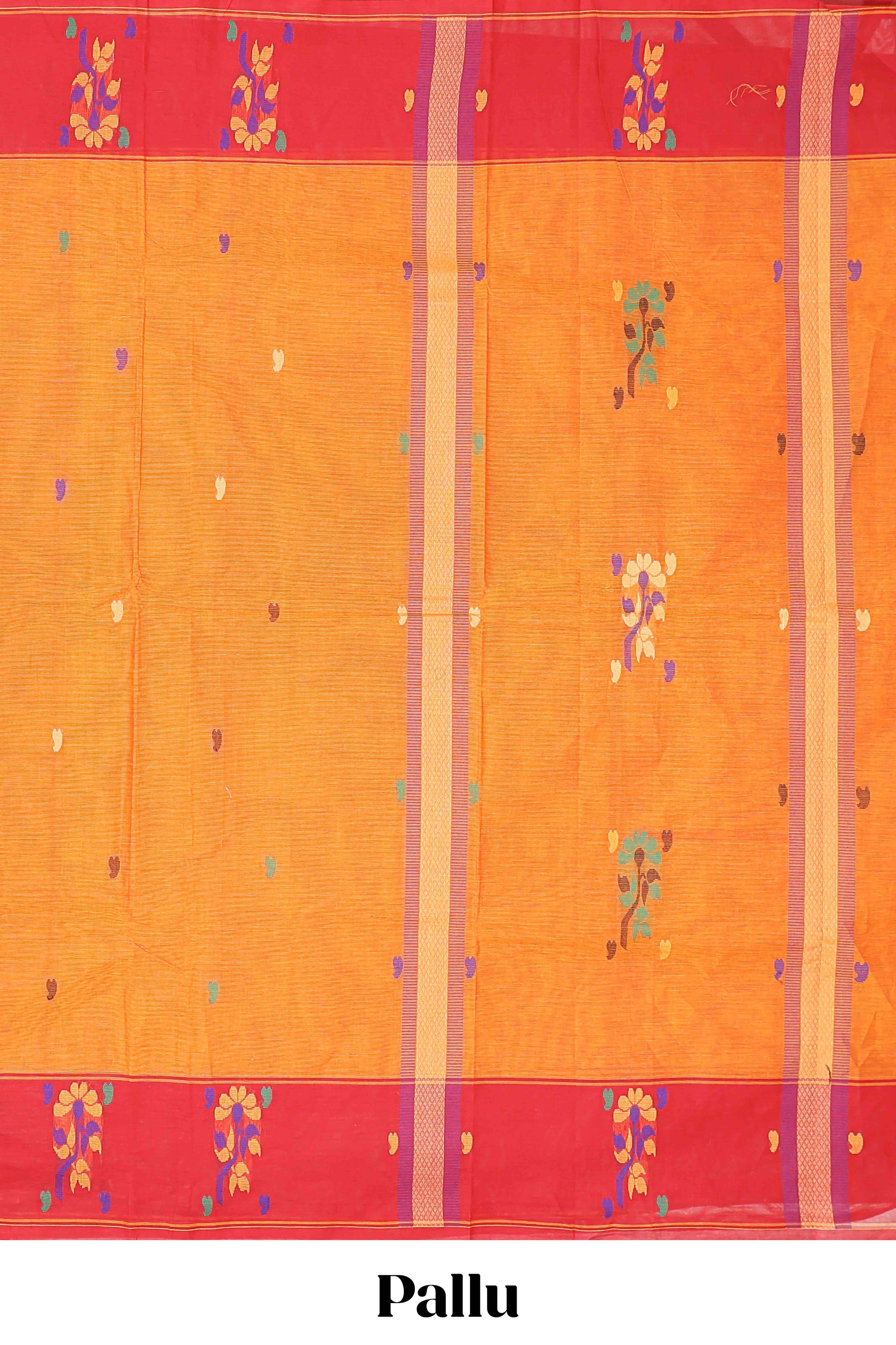  Orange kanchi cotton sarees