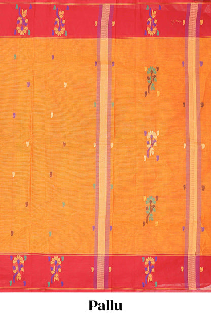  Orange kanchi cotton sarees