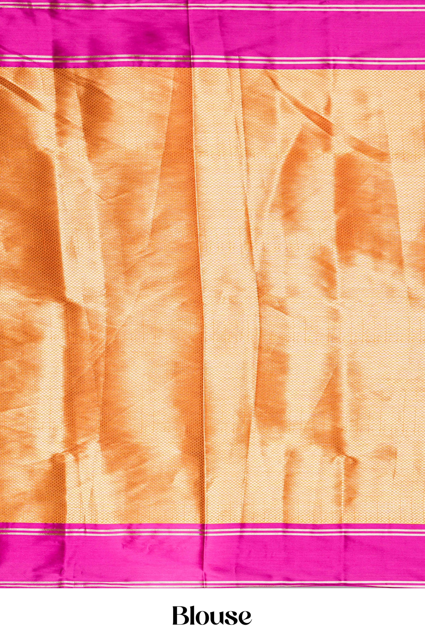 Orange semi soft silk festive drape saree