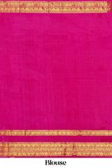 Orange wedding silk saree