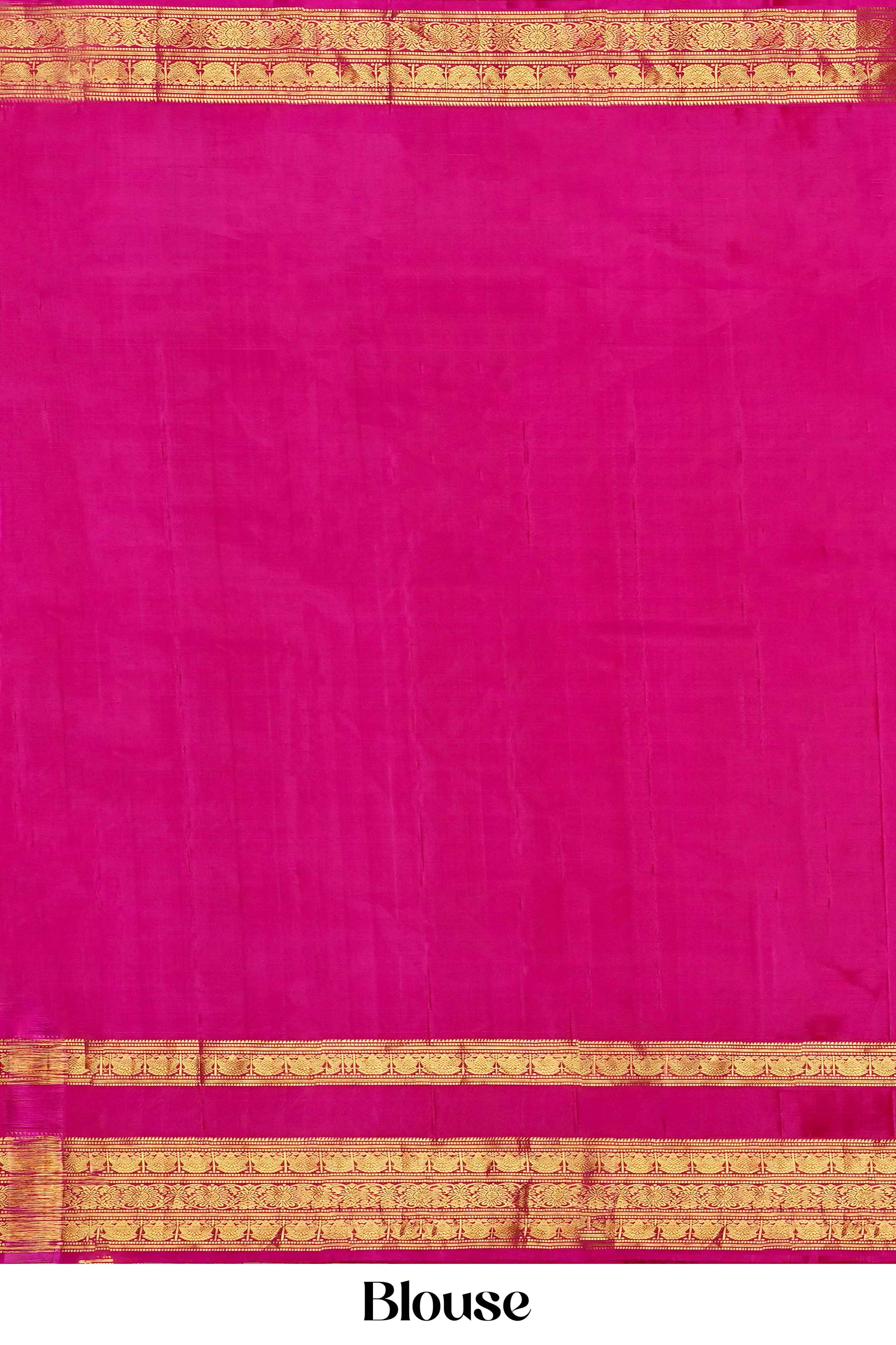 Orange wedding silk saree
