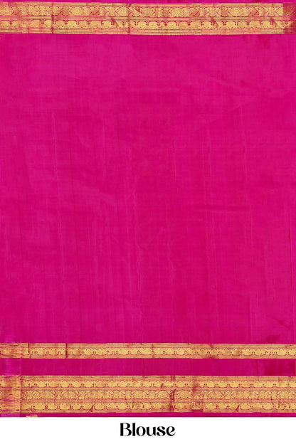 Orange wedding silk saree