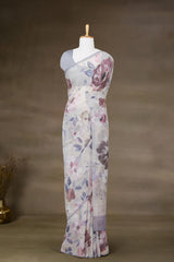 Organza crush saree
