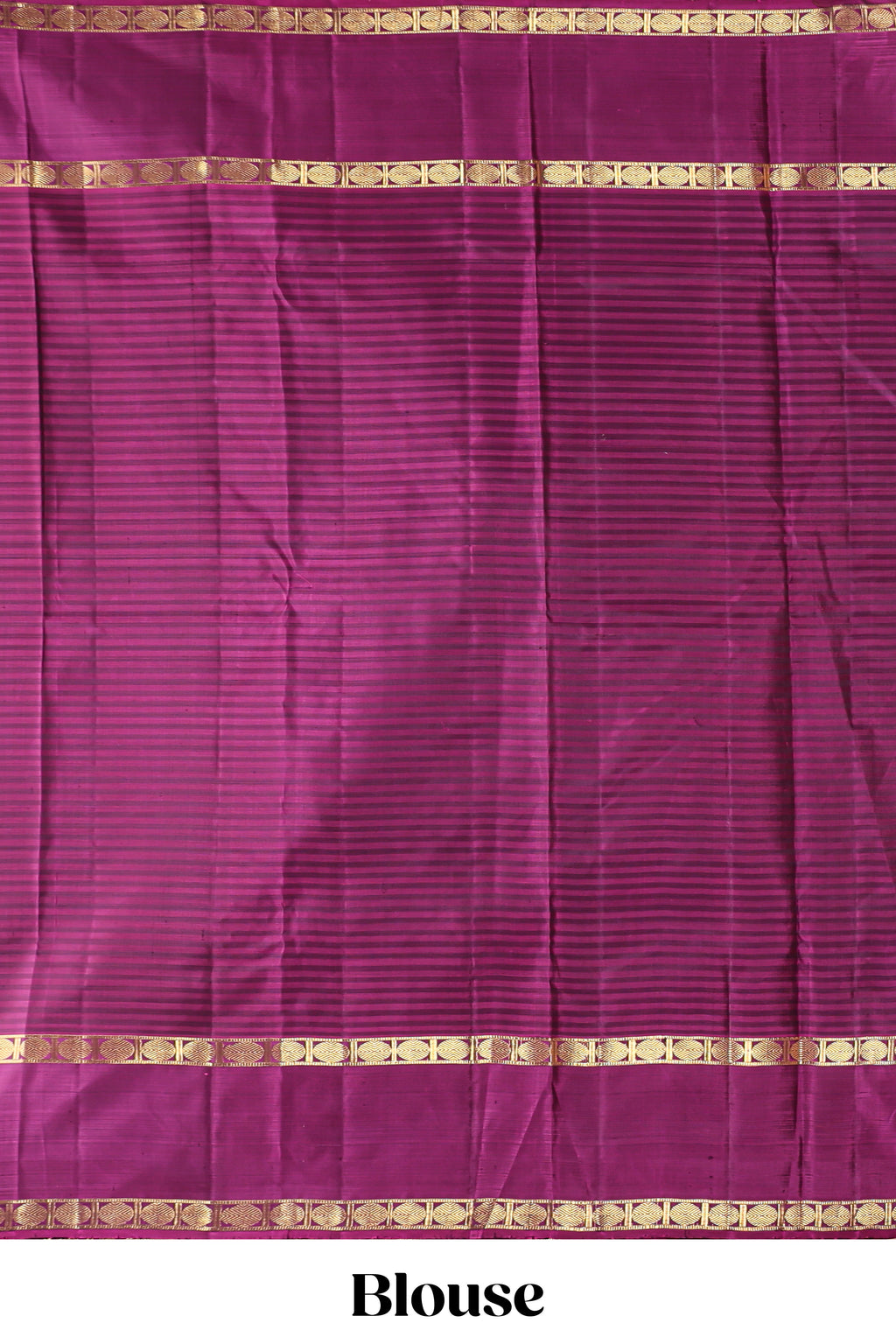 Dark green striped zari motifs parambariya pattu saree with contrast zari border and blouse