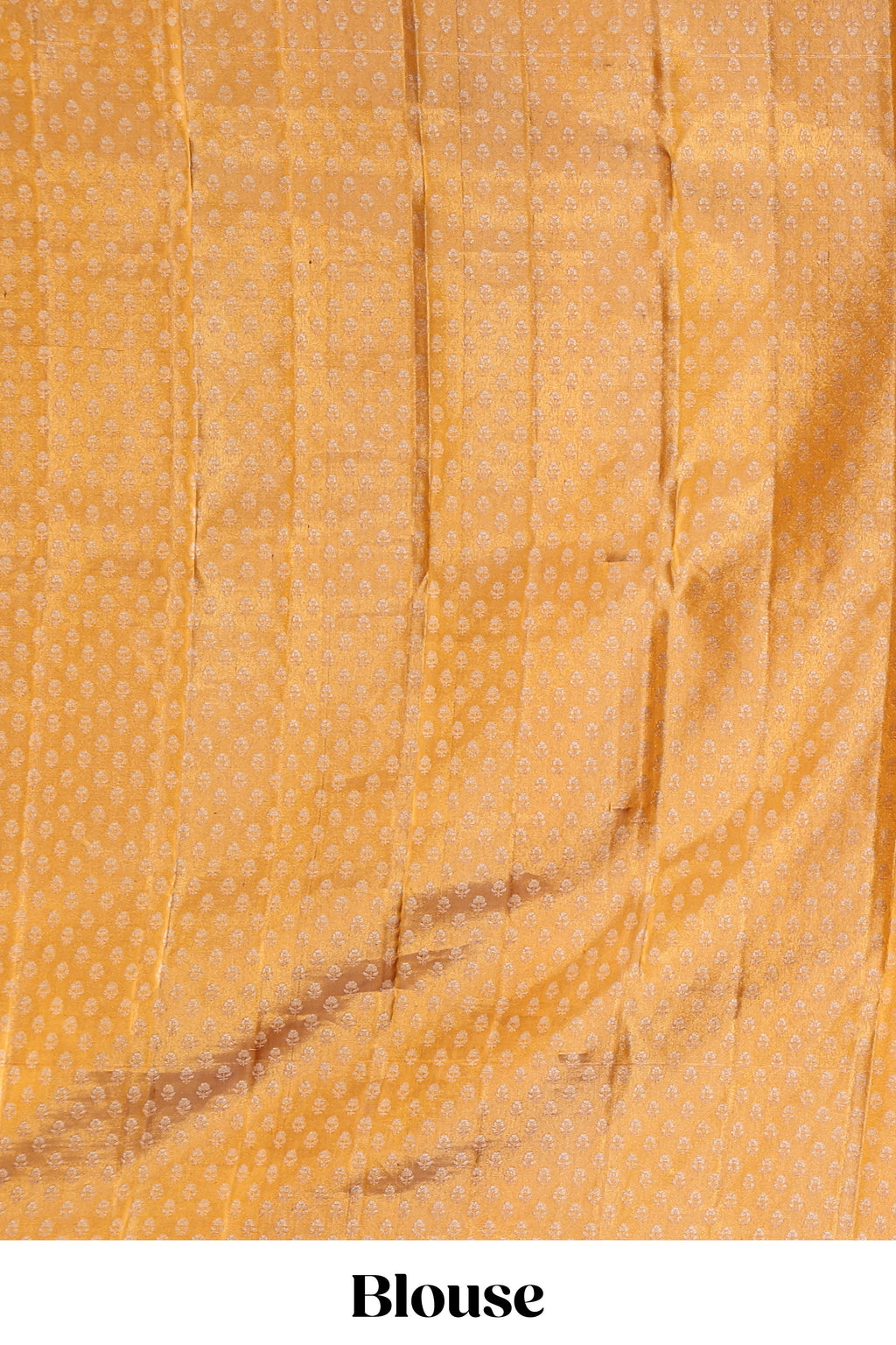 Rust orange geometric design parambariya pattu saree with contrast floral border and motifs blouse