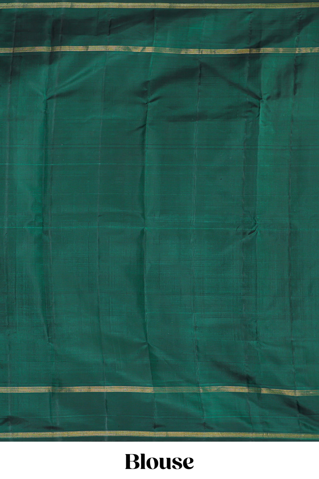 Multicolor striped and checked  parambariya pattu saree with contrst dark green border and pallu along with plain pallu