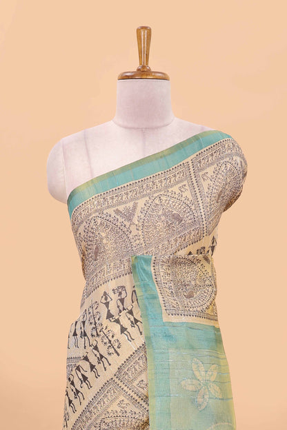 Pallu print accents