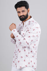 Pattern printed mens shirt