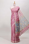 Peach art tussar weave
