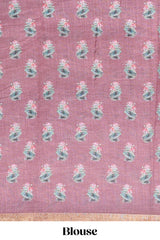  Peach casual linen sarees