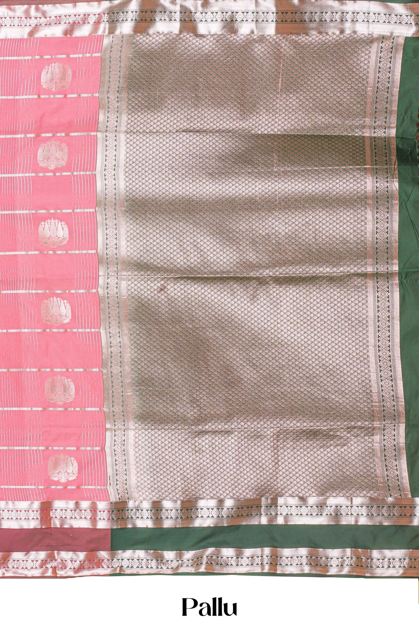 Peach luxury silk woven saree