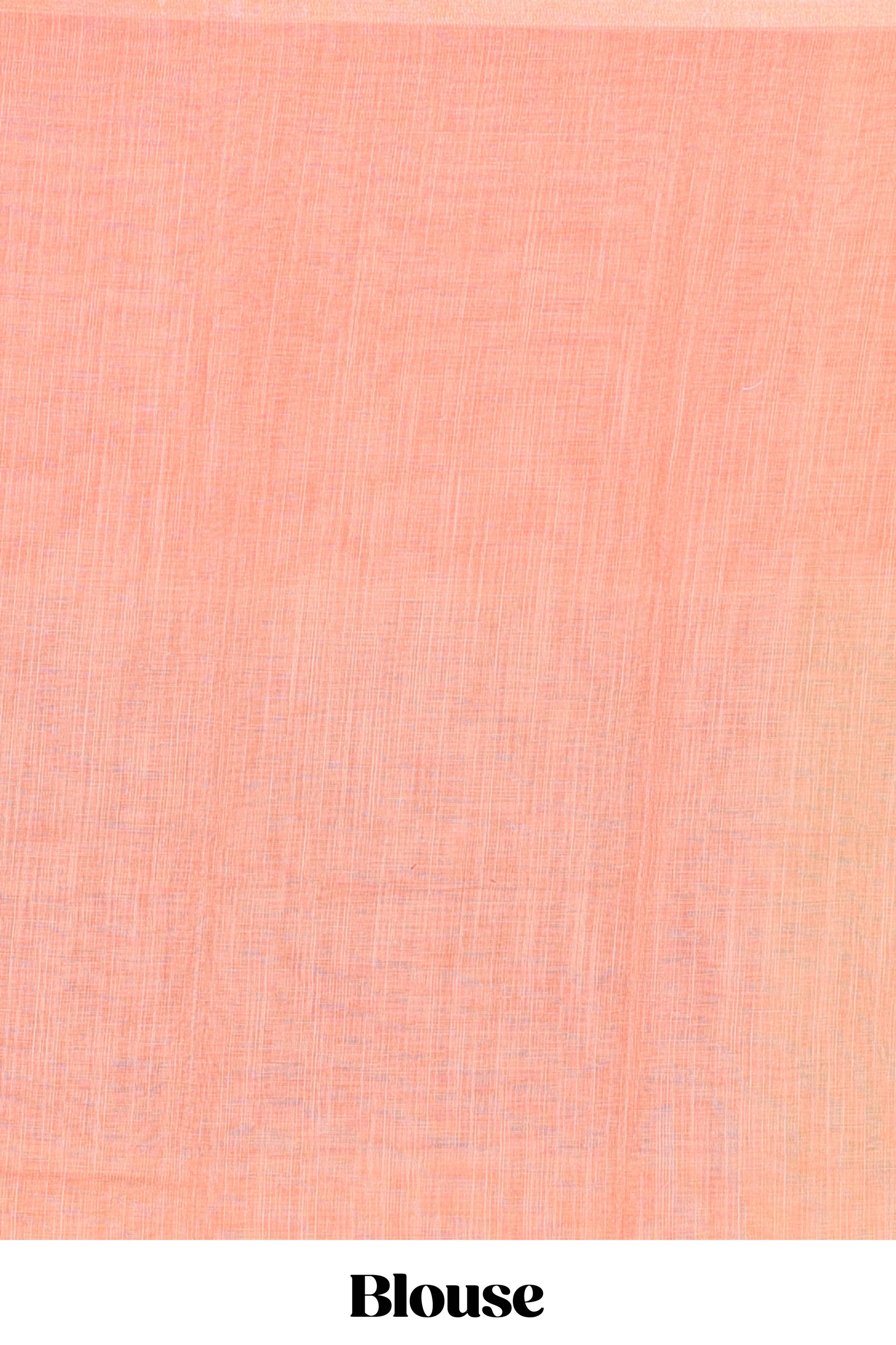 Peach woven linen drape