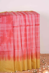 Peachy pink linen cotton