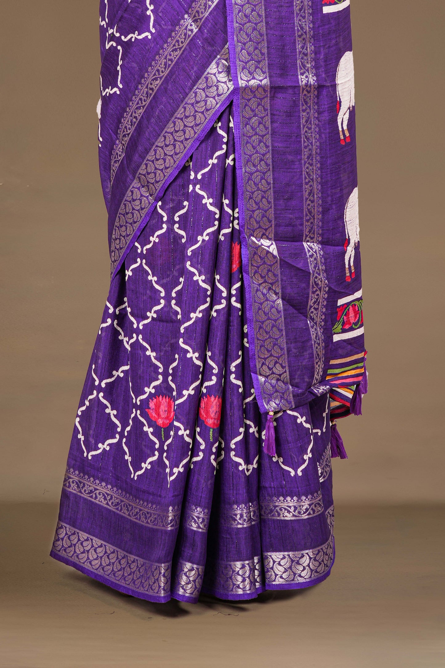 Pichwai pallu detail