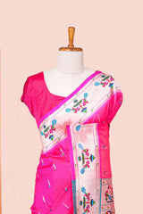 Pink art lightweight saree