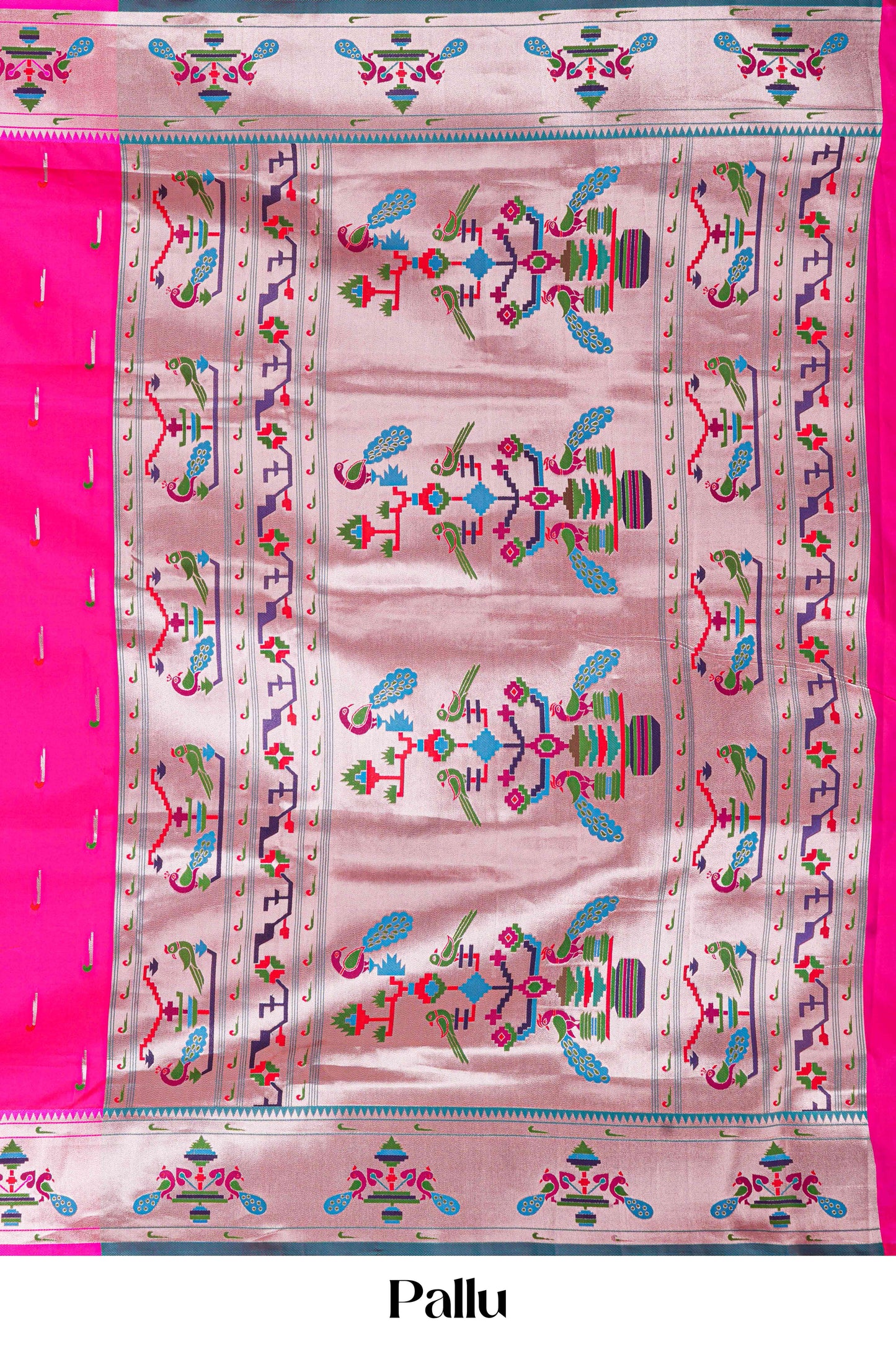 Pink art soft silk ethnic wear saree