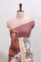 Pink artistic linen drape