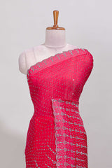 Pink color designer festive saree