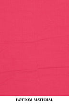Pink cotton floral design suit