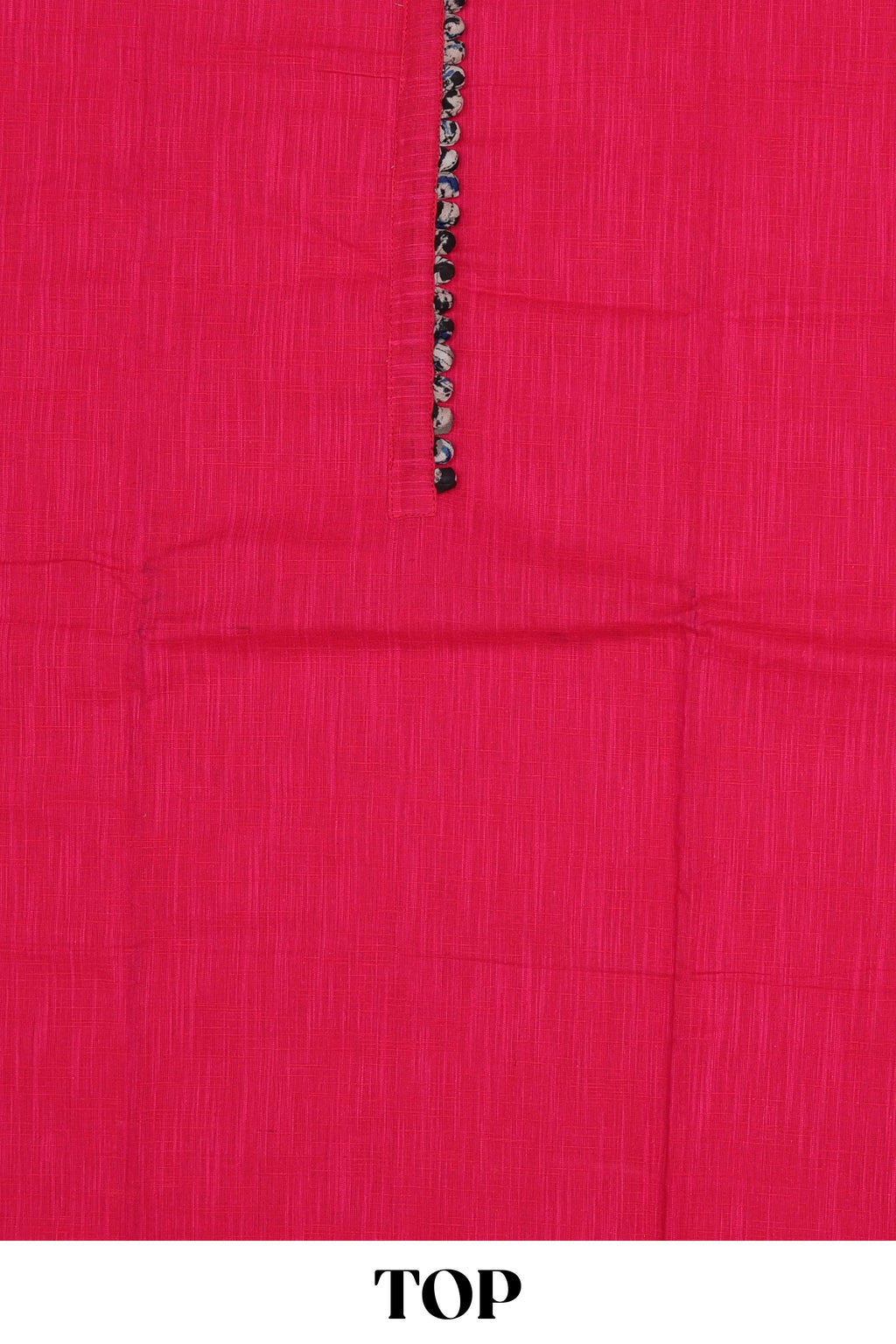Pink cotton kalamkari dress material