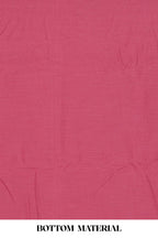 Pink cotton thread work suit