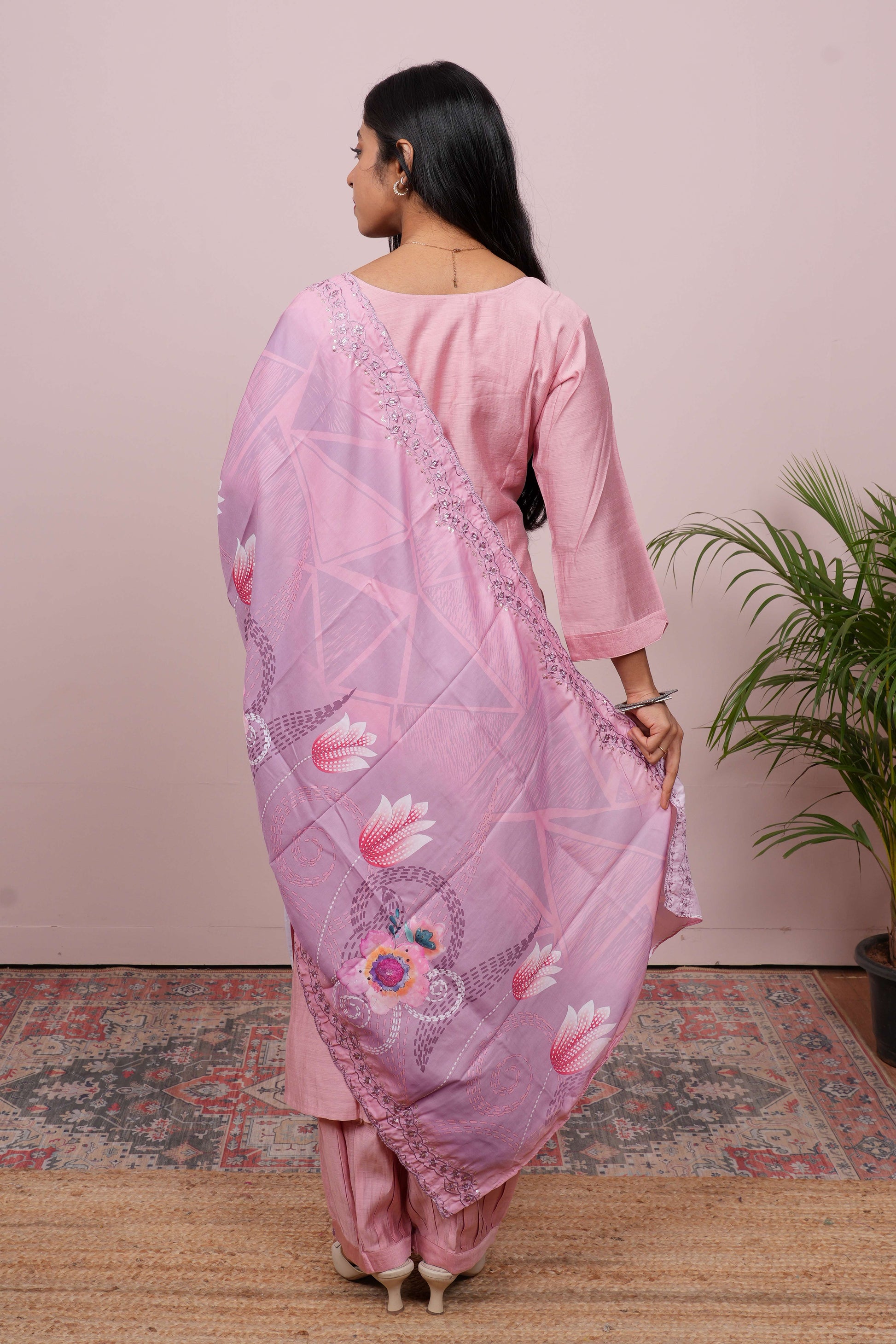 Pink designer salwar set
