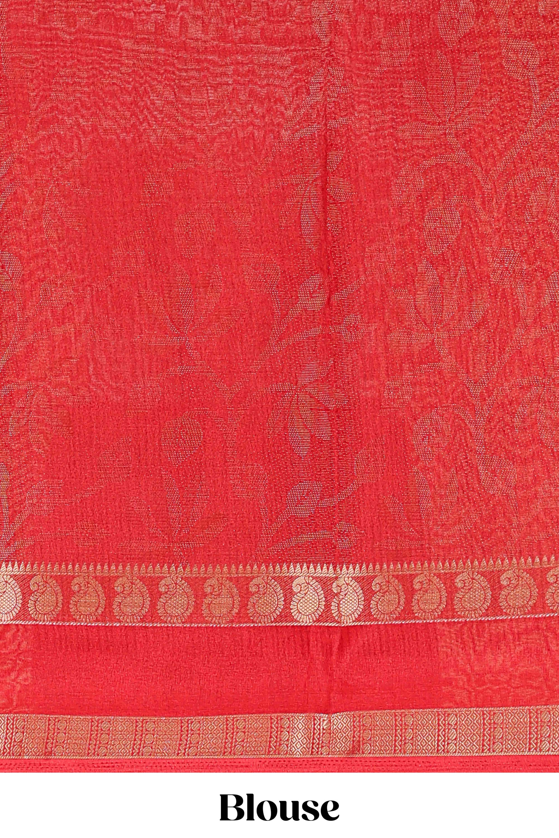 Pink dola festive silk saree