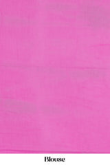 Pink everyday cotton saree with saree