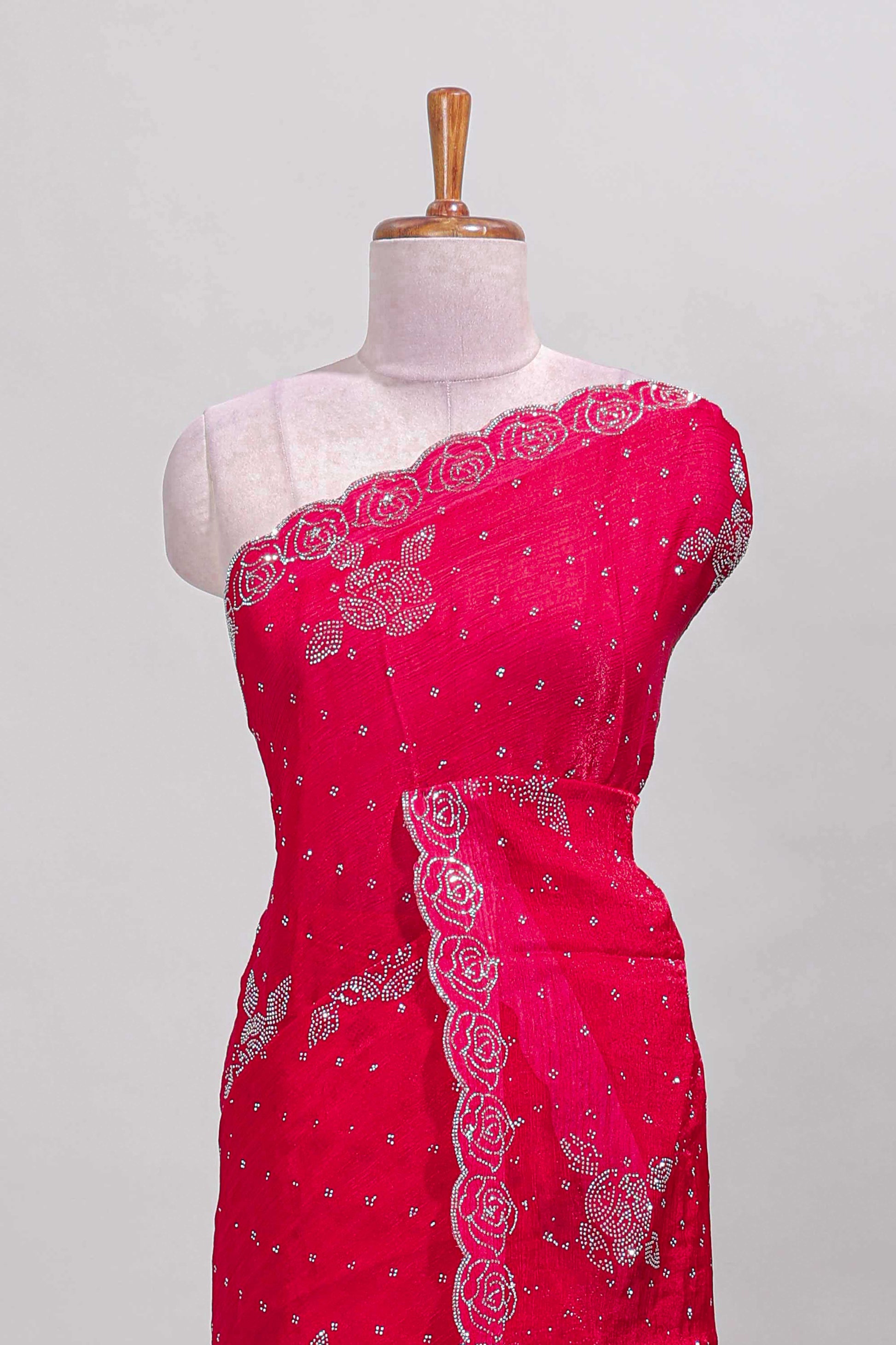Pink festive  saree designer