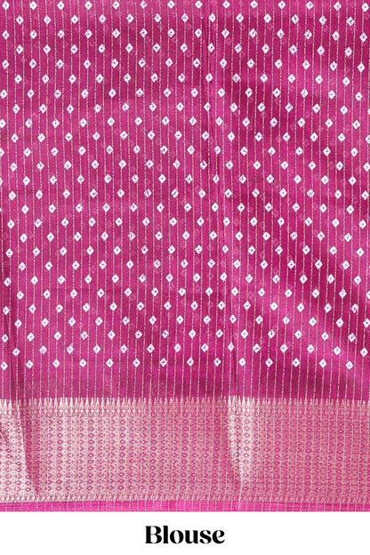 Pink festive silk