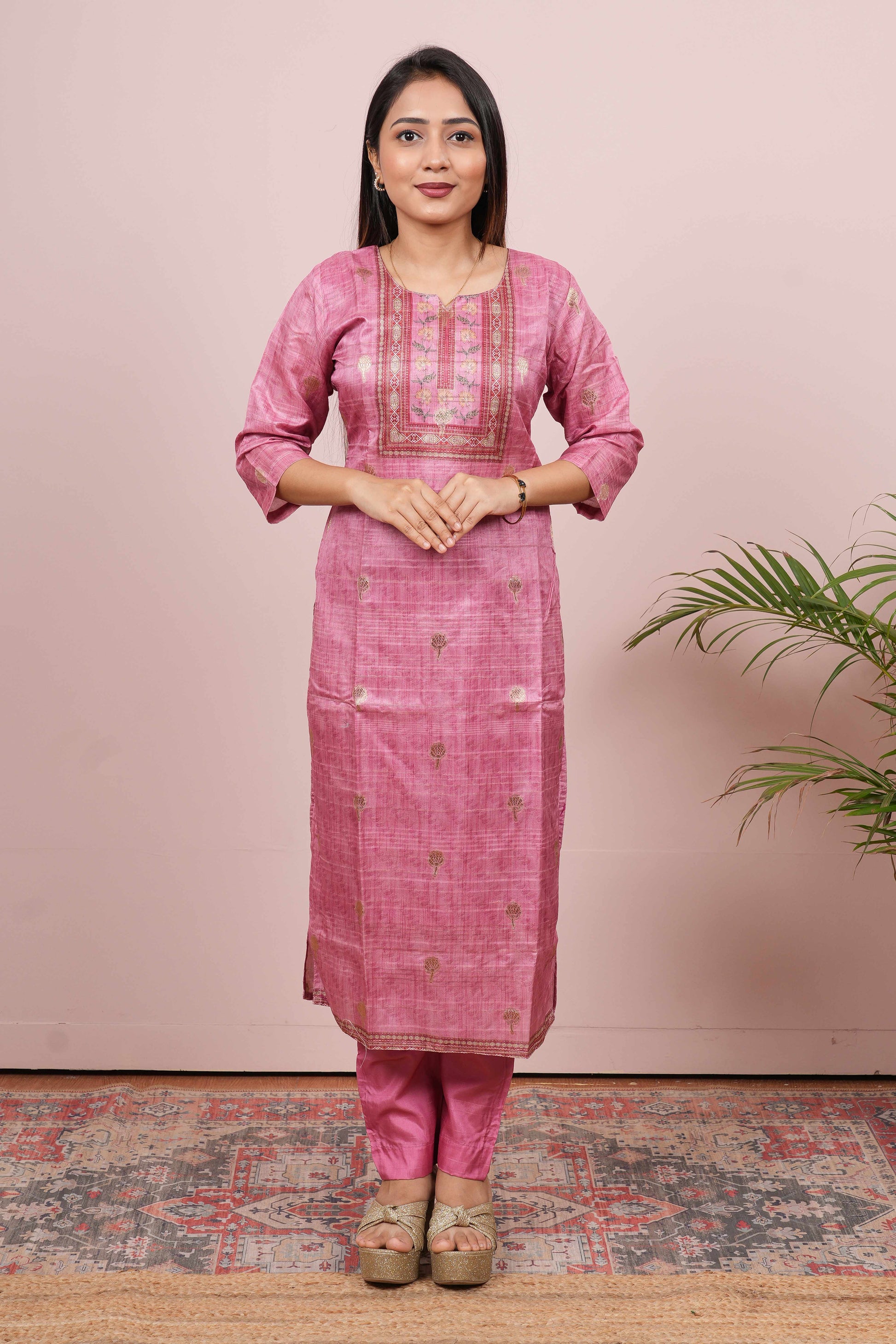 Pink festive traditional outfit