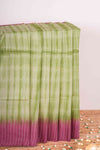 Pink green linen cotton