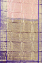 Pink jacquard silk sari
