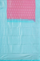 Pink jacquard silks saree