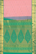 Pink jacquard silks sarees
