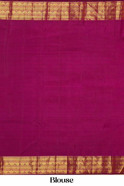 Pink kanchipuram silks saree