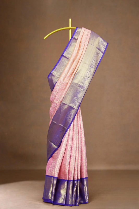 Pink pattu silks sares