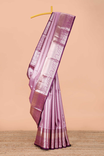 Pink semi banaras tissue 