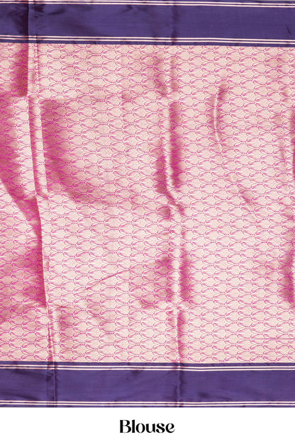Pink semi soft silk elegant drape saree