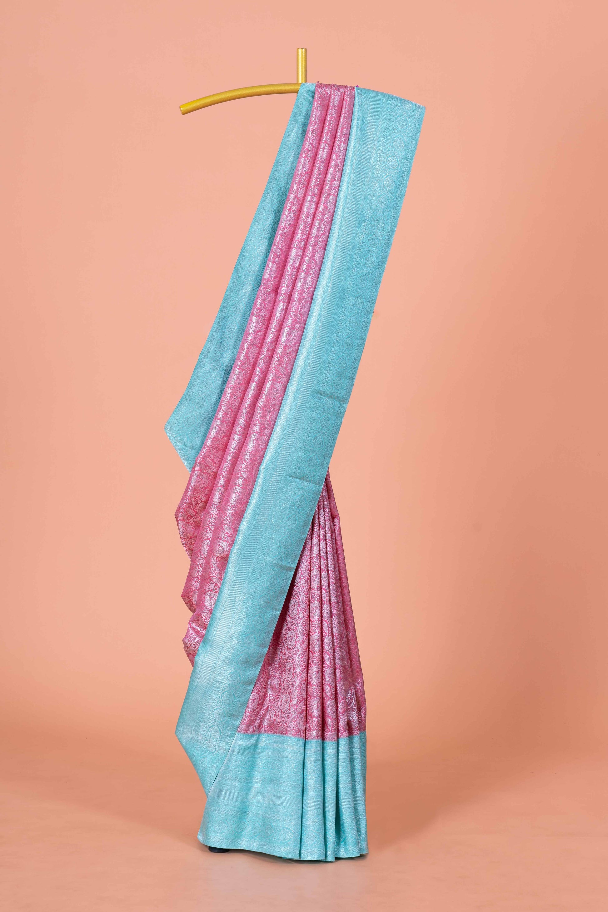 Pink swayamvara pattu saree