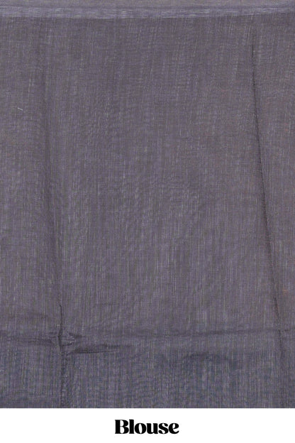 Pink violet soft linen saree